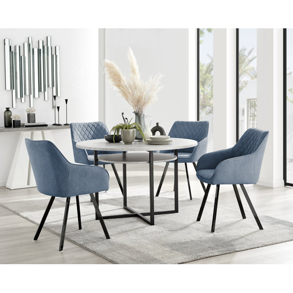 Round dining deals table set wayfair